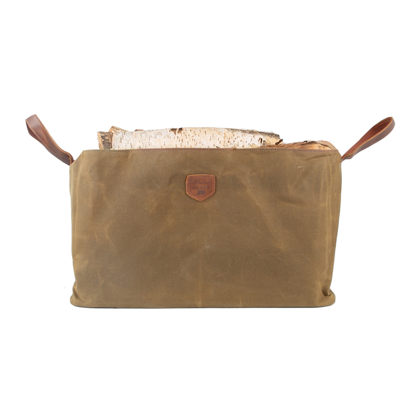 sac a buches cuir et toile en coton enduite FIREWOOD Alaskan MAKER