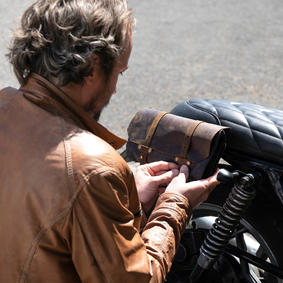 Trousse à outils cuir véritable BROOKS - Équipement moto