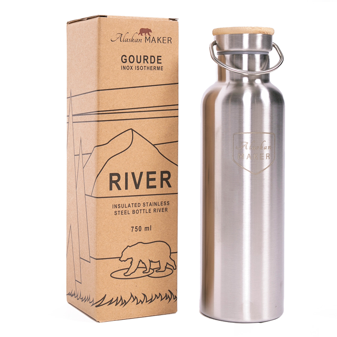 Bouteille Isotherme 750 ml - Gourde Inox 750ml - Gourde Metal