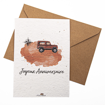 Carte à planter Joyeux Anniversaire