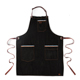 Tablier denim cuir