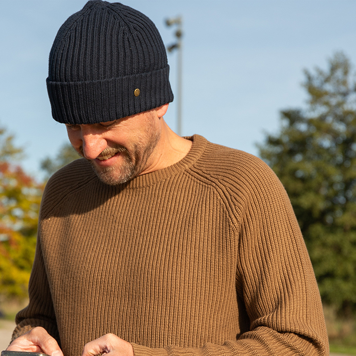 Bonnet doux en maille côtelée - Casquettes Bonnets