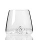 Set de 2 verres Topographic : Tre Cime di Lavaredo & Monta Rosa