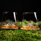 Set de 2 verres Topographic : Tre Cime di Lavaredo & Monta Rosa