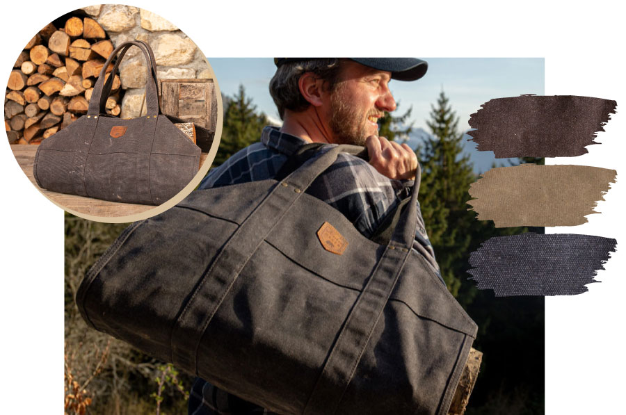 sac a buche en toile waxée LUMBERJACK