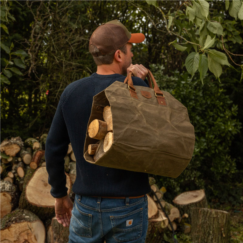 sac a buche en toile waxée LUMBERJACK