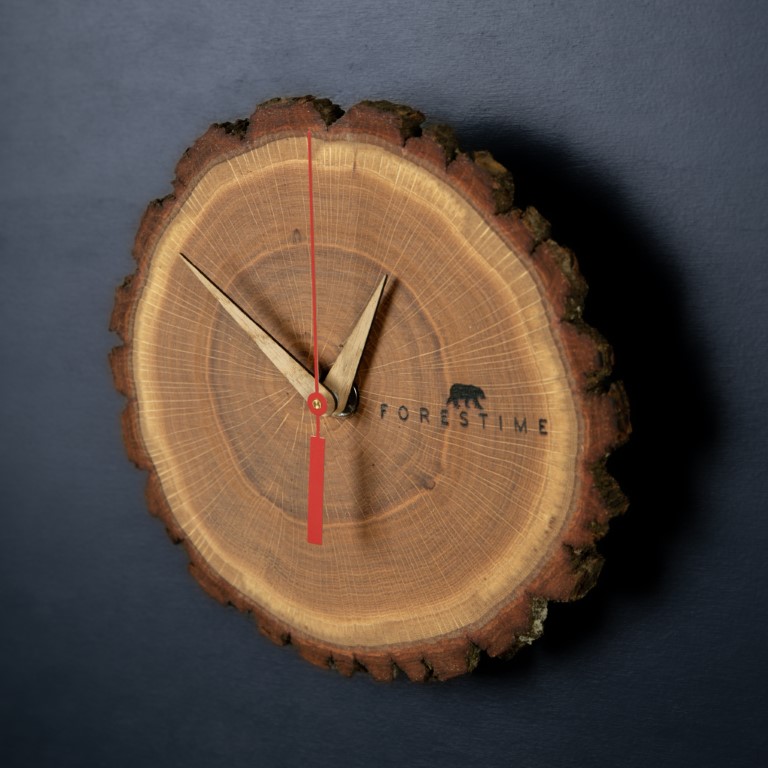 horloge en bois forestime